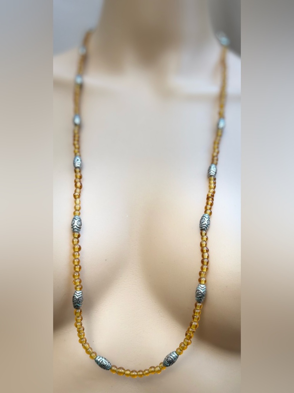 Napier gold bead necklace